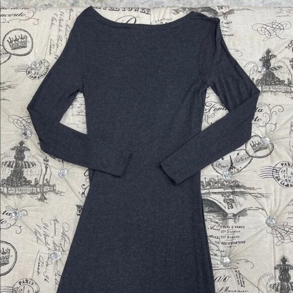 All Saints Sian Twist Front Wool Blend Dress - Picture 14 of 15